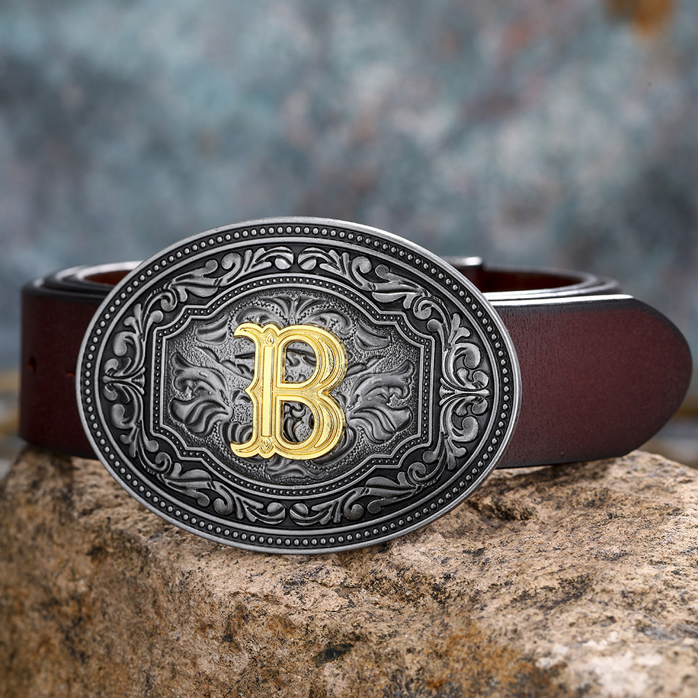 Floral Letter Buckle Belts - Image 3