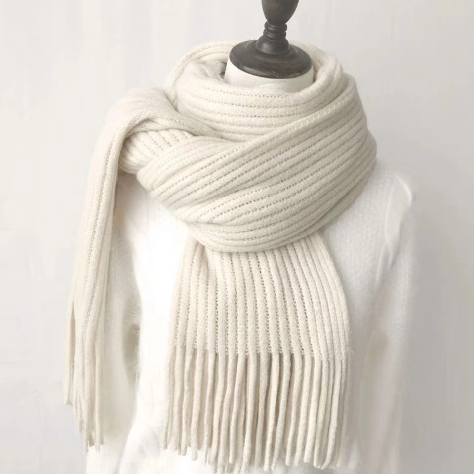 Versatile Knitted Couple Thickened Wool Scarf - Image 10