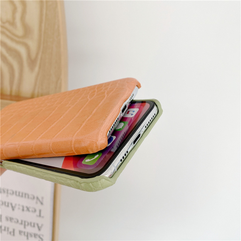 Pattern Leather Half Hard Shell Phone Case - Image 3