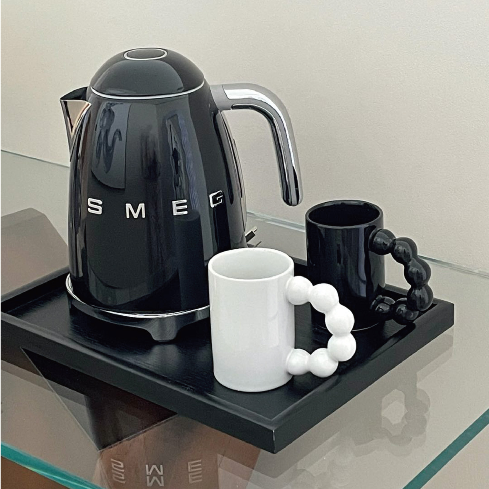 Ceramic Bubble Handle Mug With Lid - Image 4