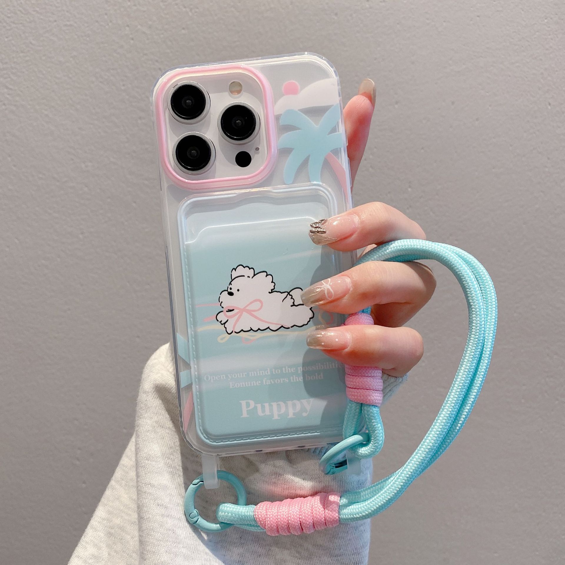 Cartoon Lanyard Phone Case Card Holder Protective Case - Image 4