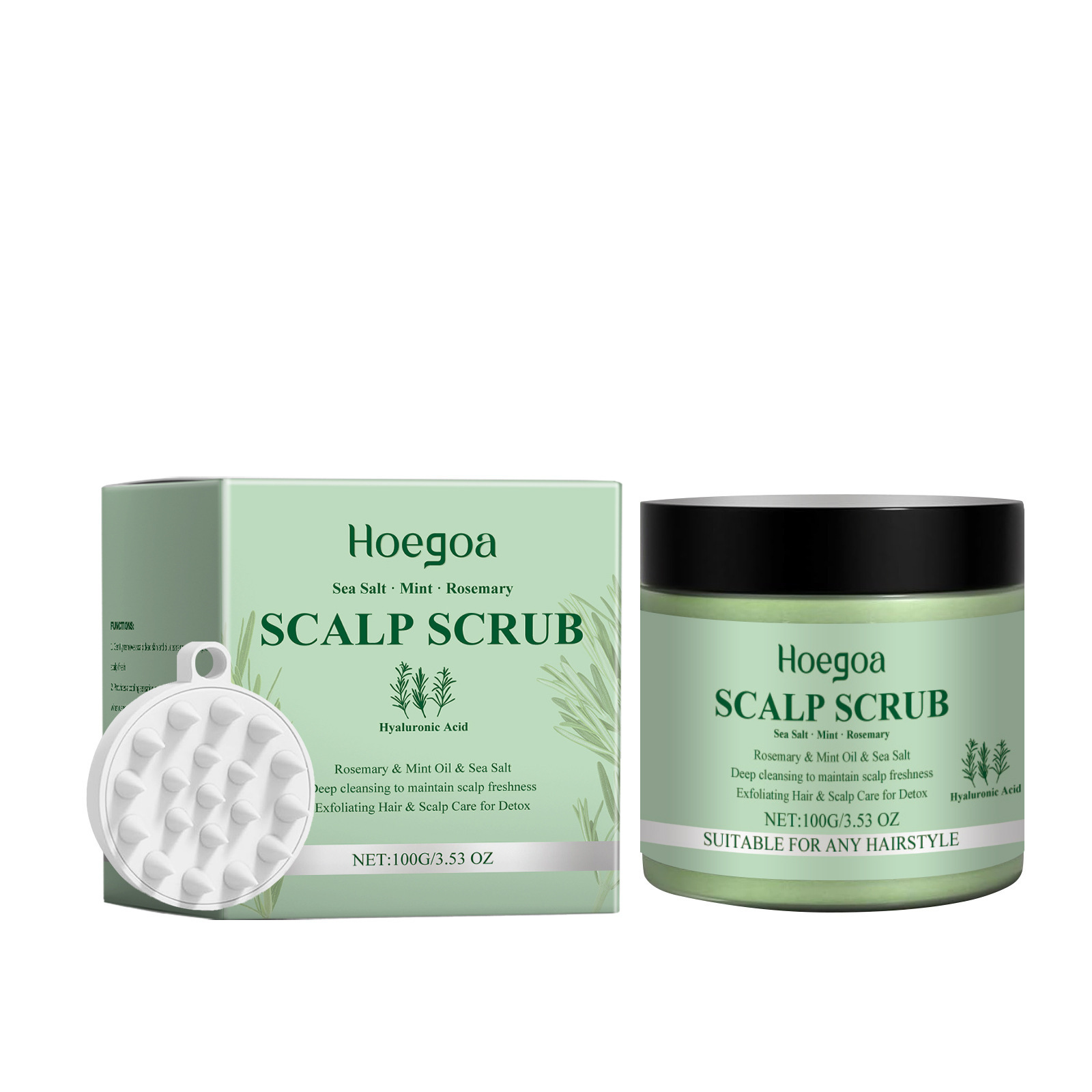 Rosemary Scalp Soothing Facial Scrub - Image 4