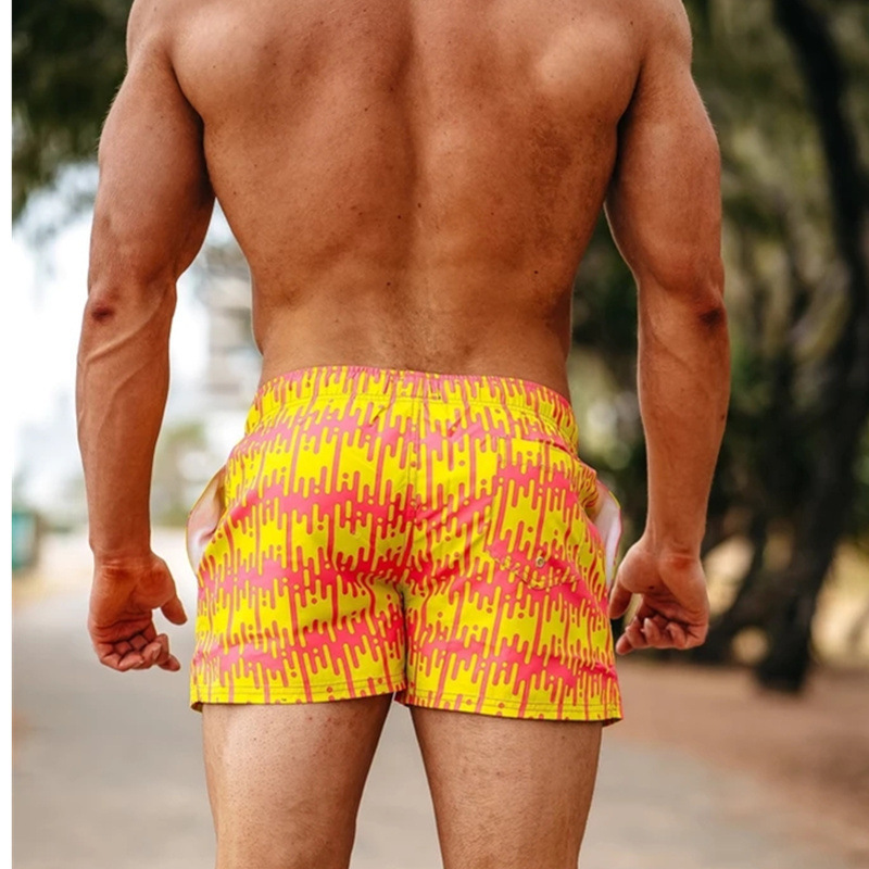 Quick Dry Men's Loose Five Points Beach Trunks - Image 3
