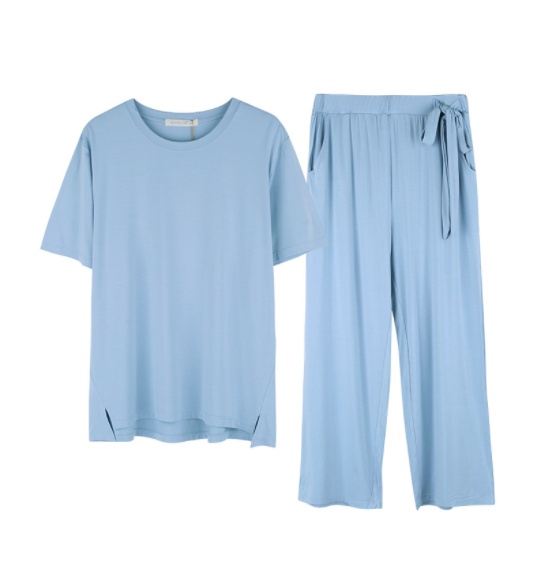 Loose And Comfortable Short-sleeved Loungewear Set - Image 3