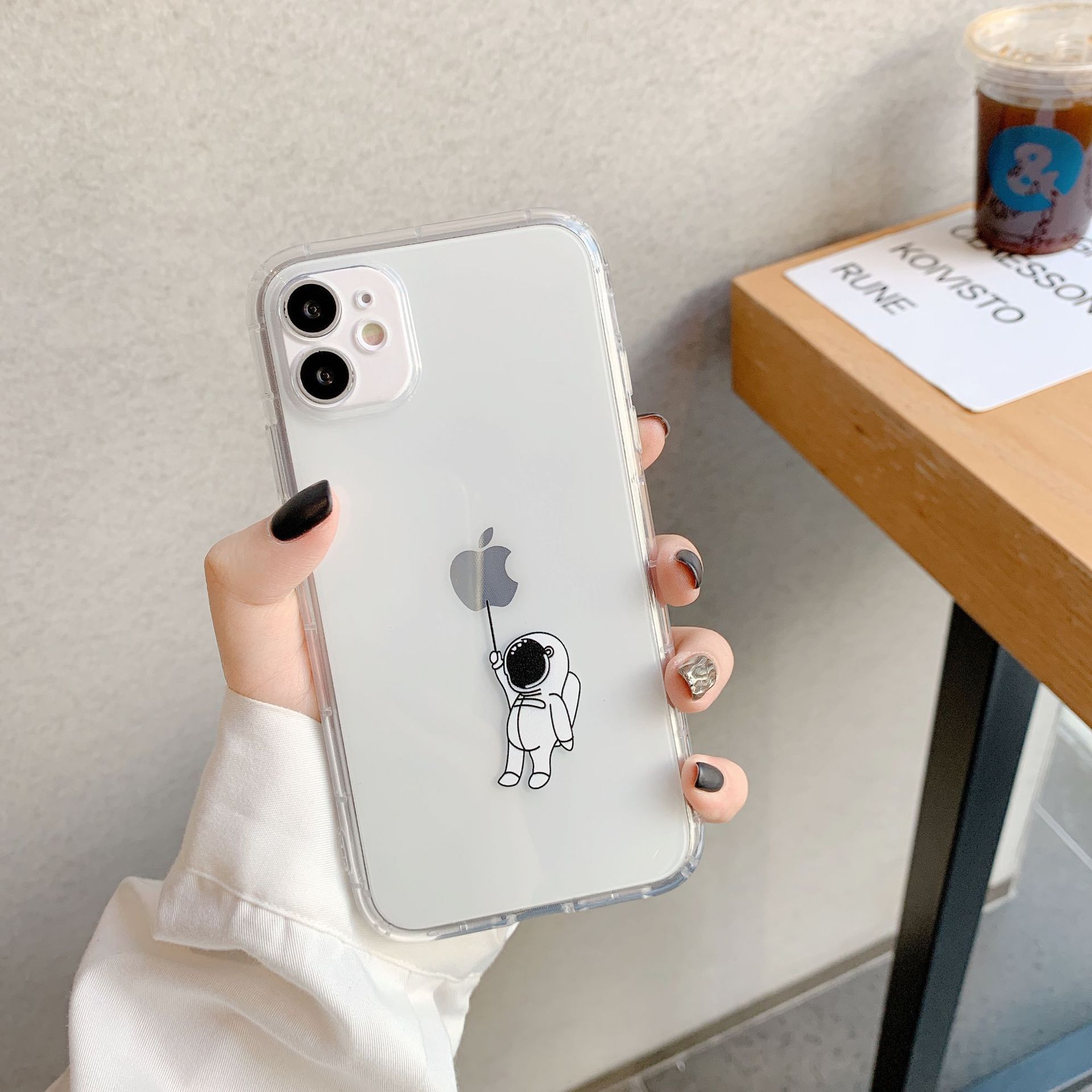 Creative Spaceman Transparent Phone Case
