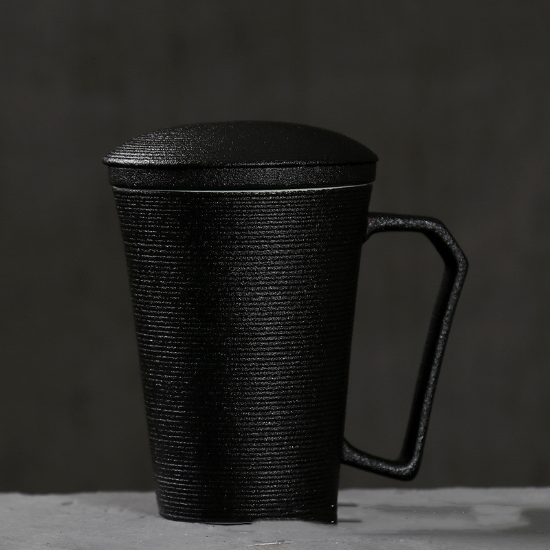 Creative Ceramic Travel Mug With Cover - Image 5