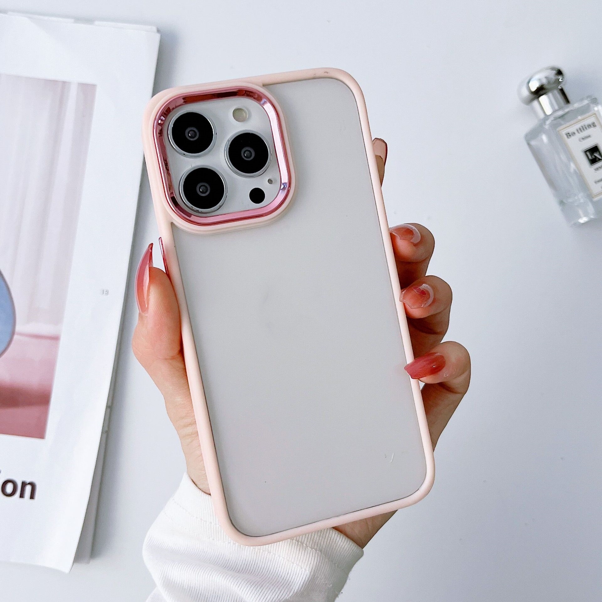 Electroplated Transparent Frosted Protective Case - Image 8