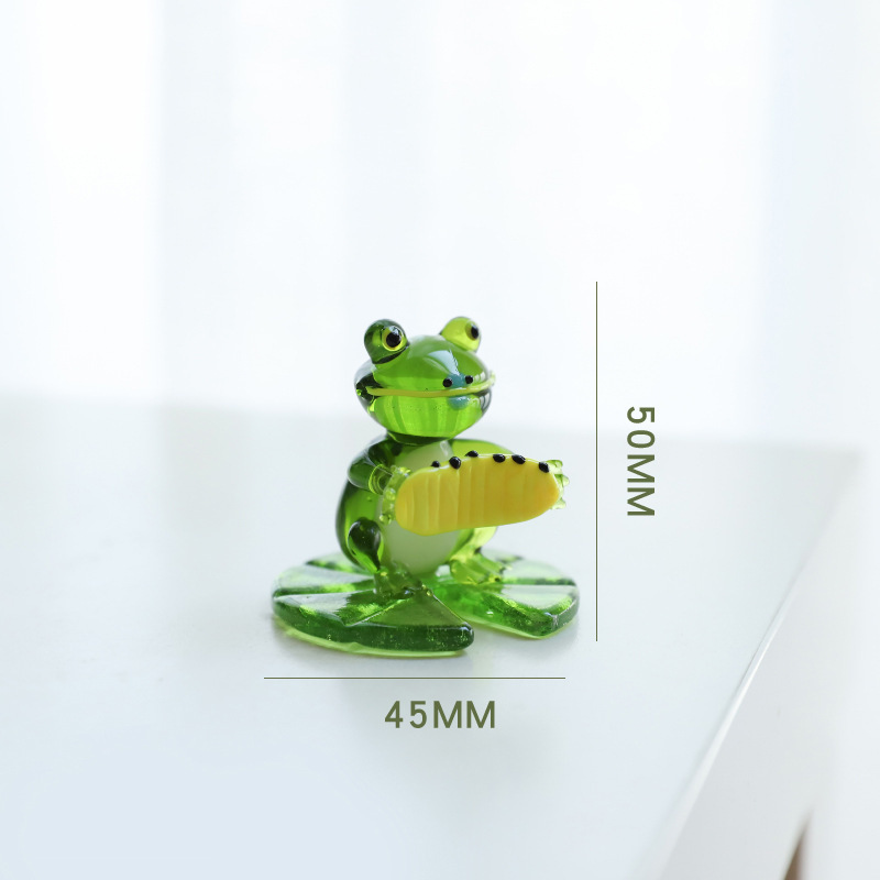 Home Decor Glass Frog Ornament - Image 2