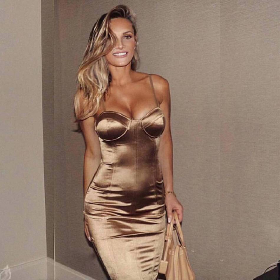 Women's Shiny Satin Dress Party Skirt - Image 5