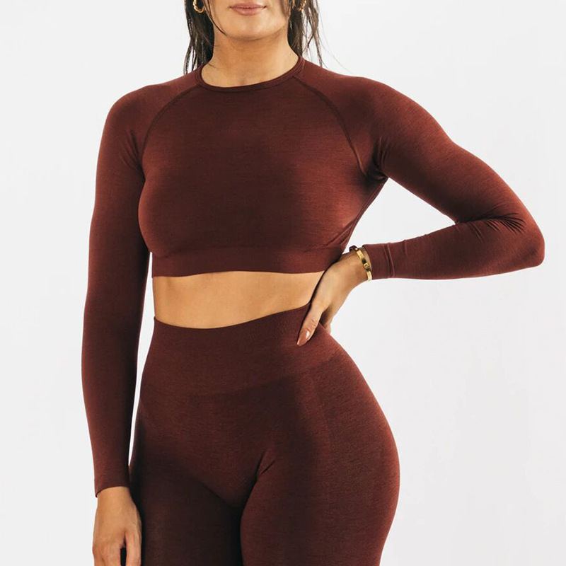 Seamless Yoga Long-sleeved Suit - Image 10