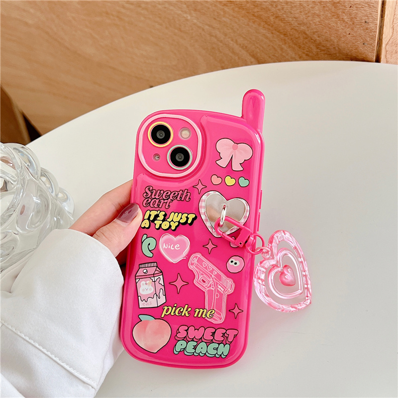 Graffiti Love Pendant Phone Case - Image 2