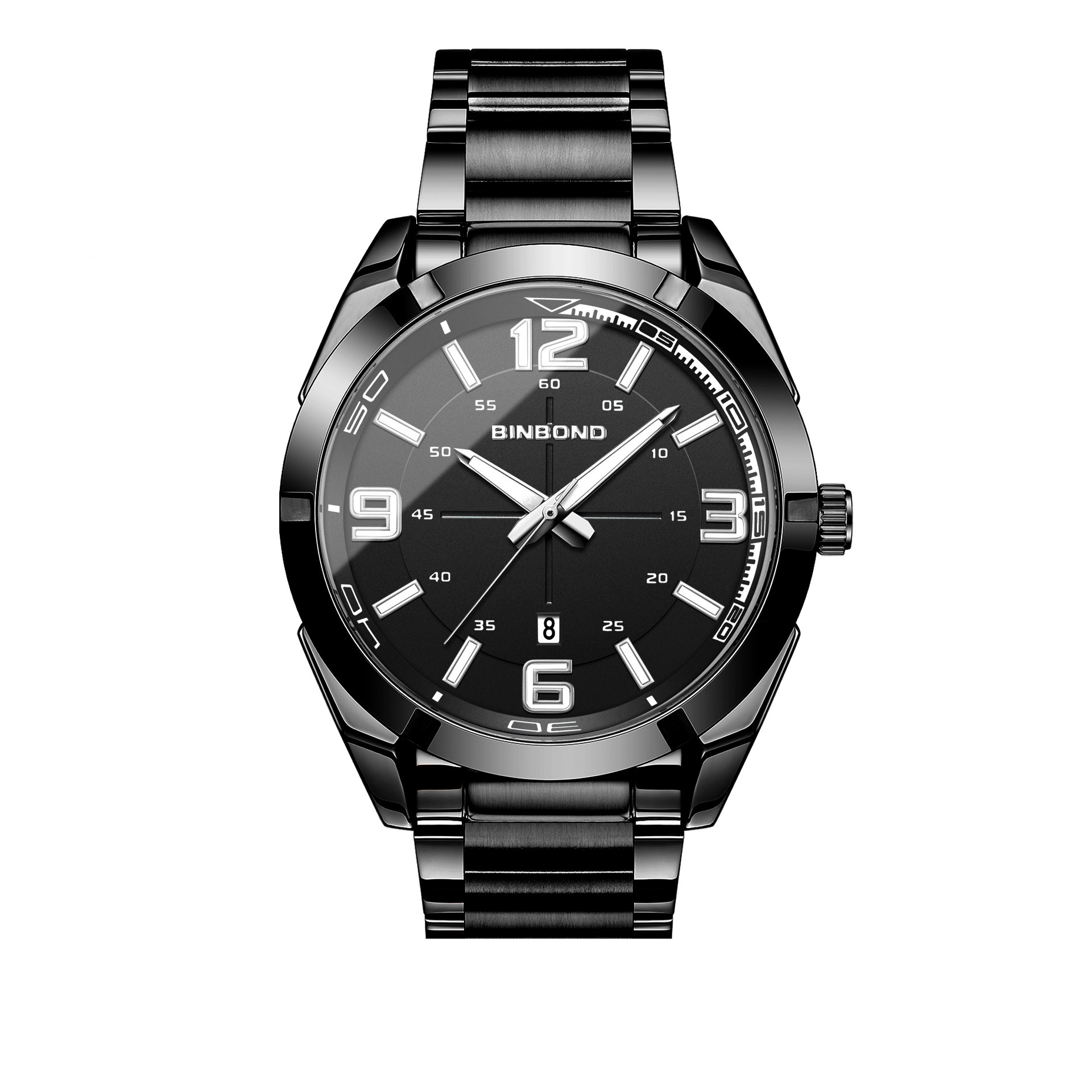 Large Digital Steel Belt Men's Watch - Image 6