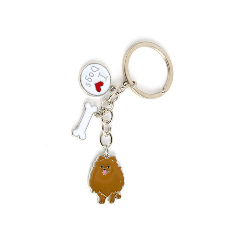Creative Pet Dog Car Metal Keychains - Image 4