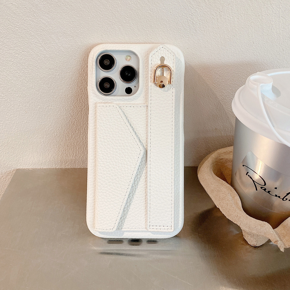Simple Solid Color Wallet Phone Case