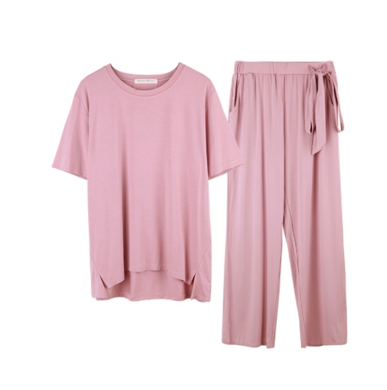 Loose And Comfortable Short-sleeved Loungewear Set - Image 7