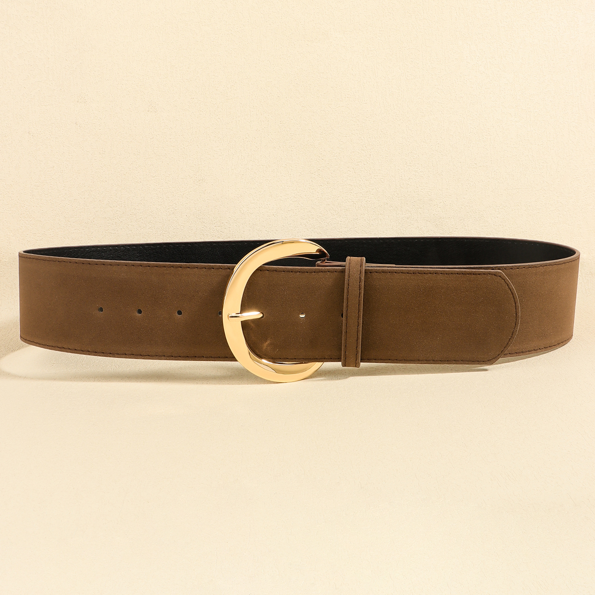 Versatile Retro Simple Metal Pin Buckle Wide Belt - Image 6