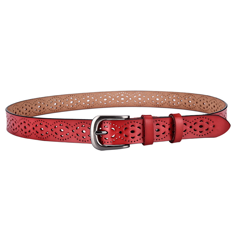 Hollow Pin Buckle Punch Free Belt - Image 2