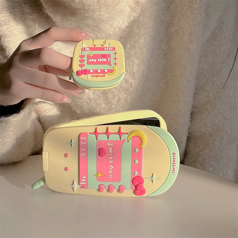 Custard English Flip Earbuds Case