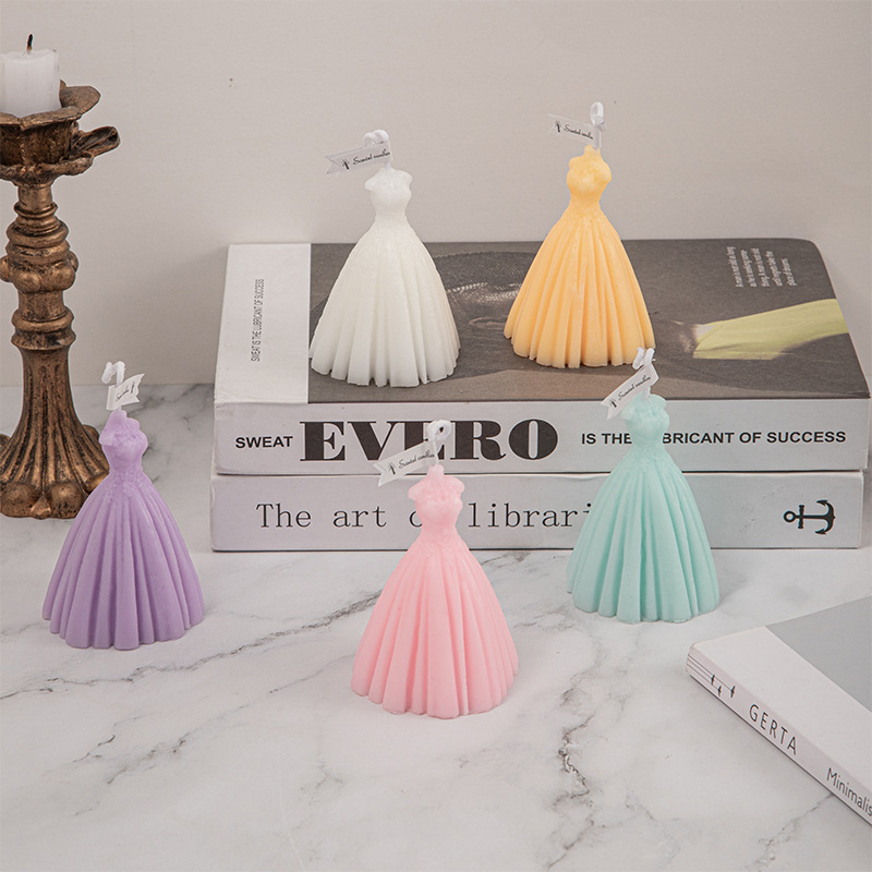 Frock Styled Wedding Aromatherapy Candles