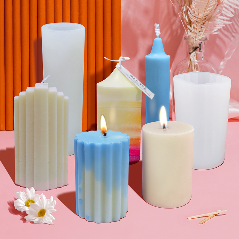 Handmade Gypsum Diffused Stone Candle Mold