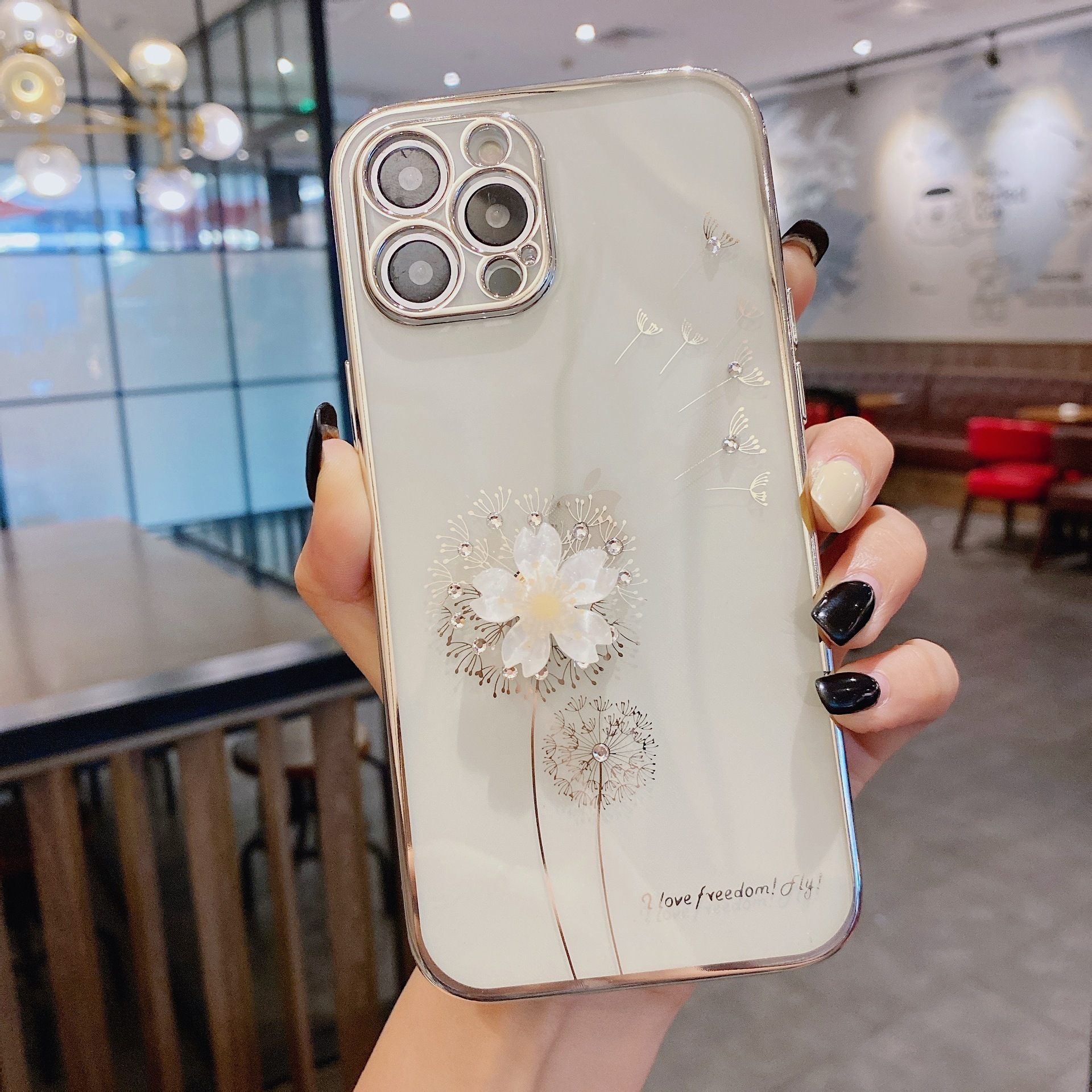 Luxury 3D Cute Flower Spin Holder Phone Case - Image 2
