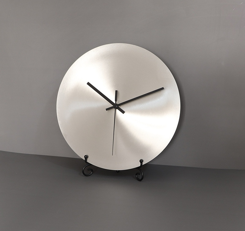 Industrial Style Silver Living Room Wall Clock - Image 4