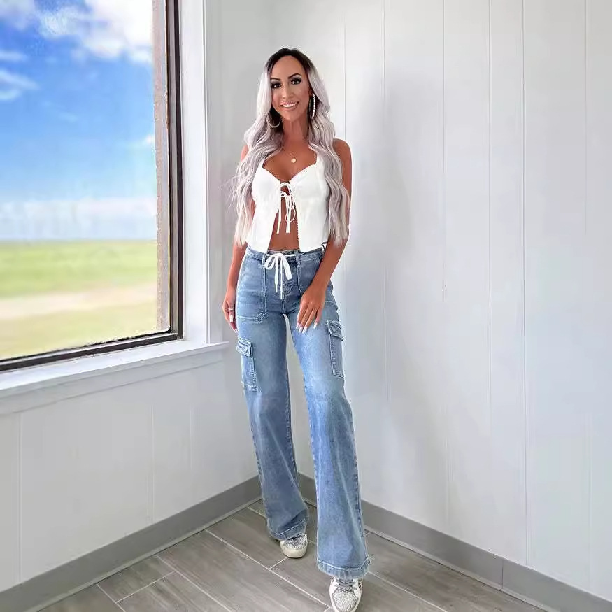 Fashion Casual New Style Straight Jeans
