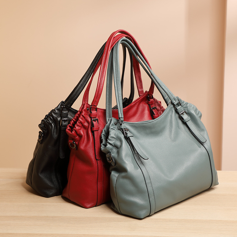 Cowhide Large Capacity Handbag