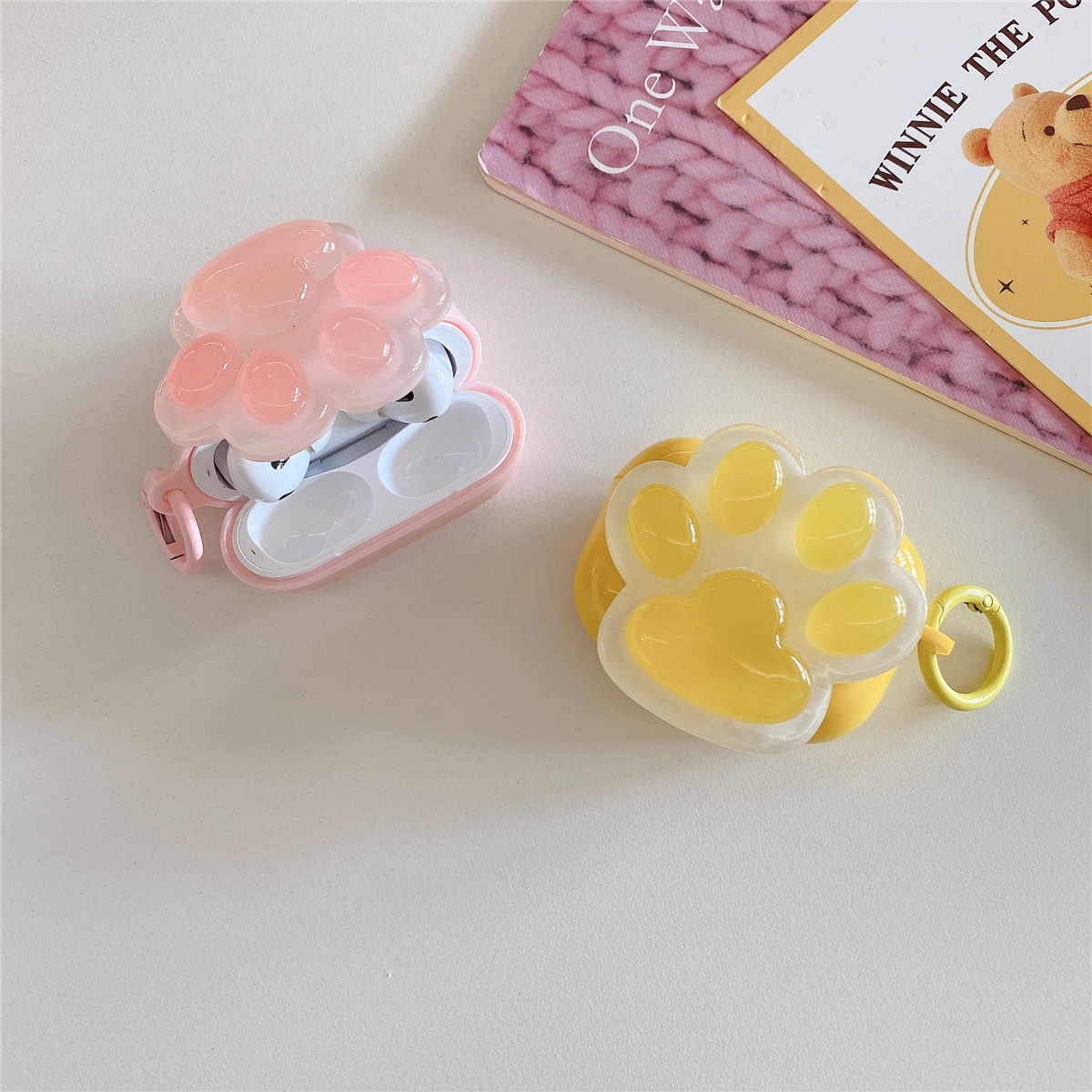 Cute Cat Claw Print Bluetooth Earphone Protective Cover - Image 2
