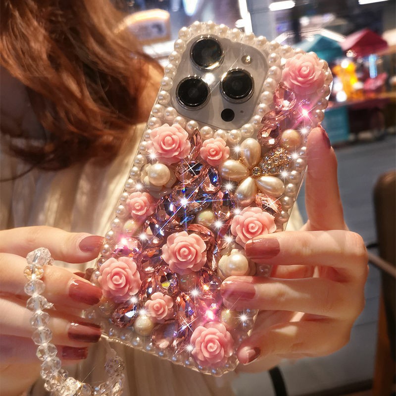 Fashion Flower Shiny Phone Case - Image 4