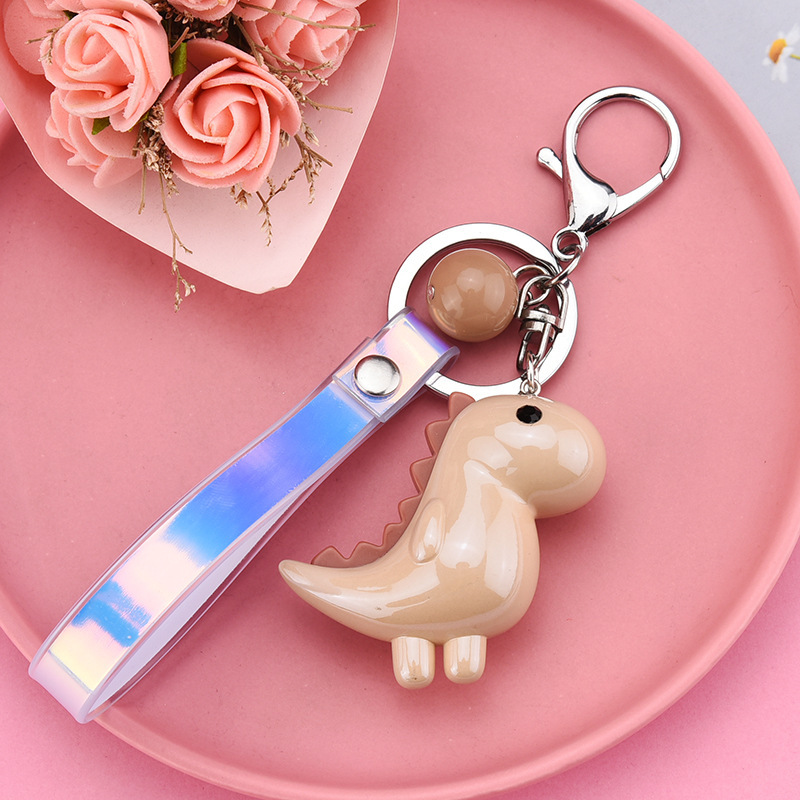 Cute Little Dinosaur Car Pendant Keychain - Image 6