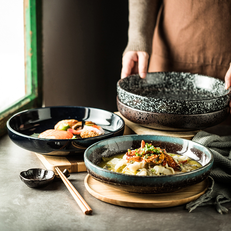 Ceramic Japanese Plates Sushi Dish Tray