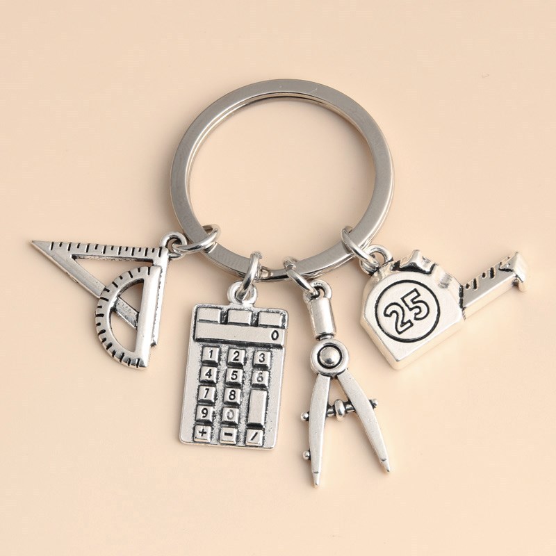Geomertric Tape Measure Gift Keychain
