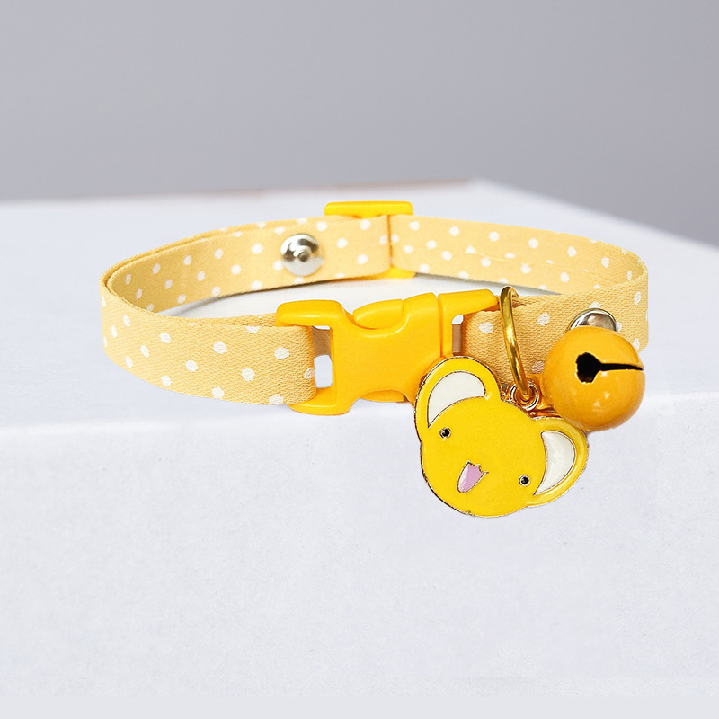 Cute Polka Dot Cat Bell Collar - Image 2
