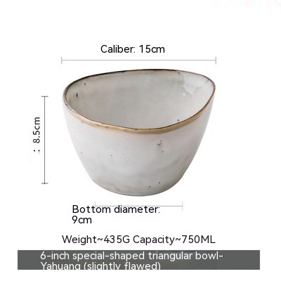 Retro Irregular Flaw Salad Plates - Image 6