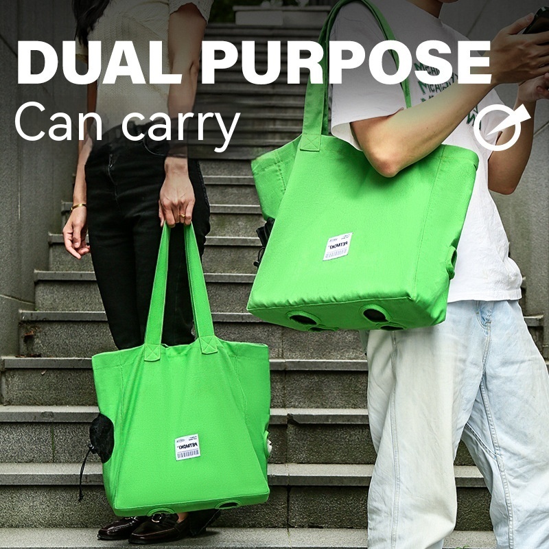 Large Capacity Pet Multifunctional Canvas Carrier Bag - Image 4