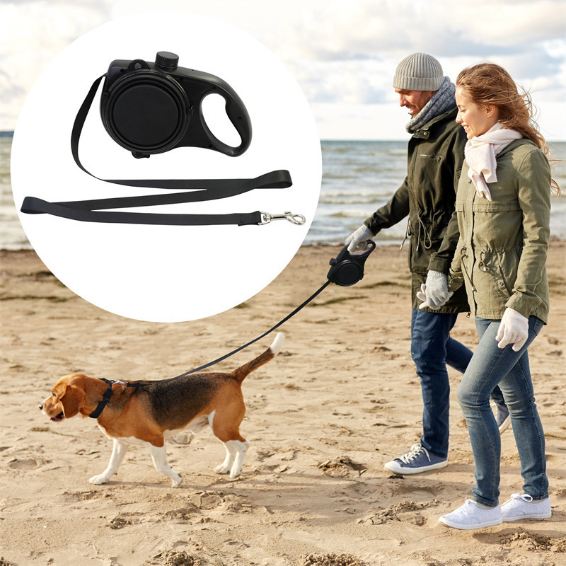 Pet Dog Leash Rope With Water Bottle