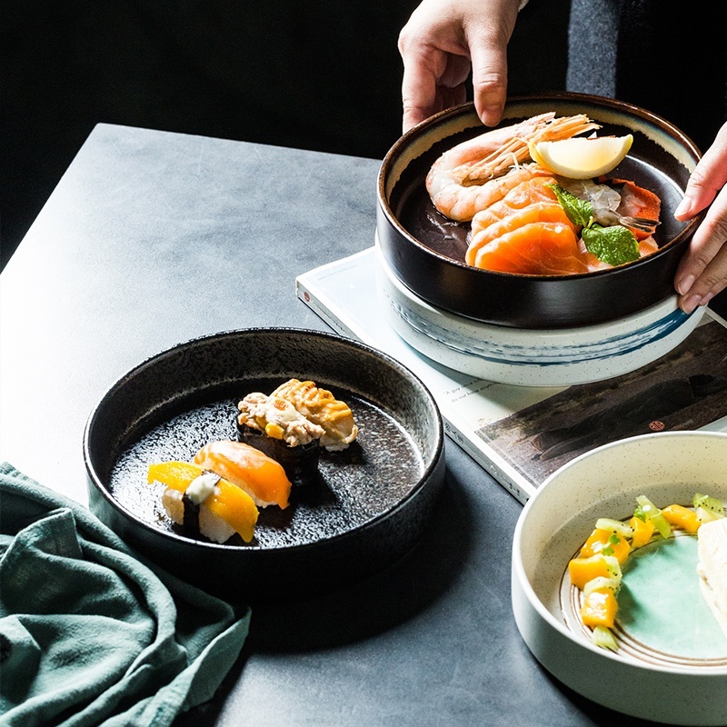 Simple Western Ceramic Deep Plates
