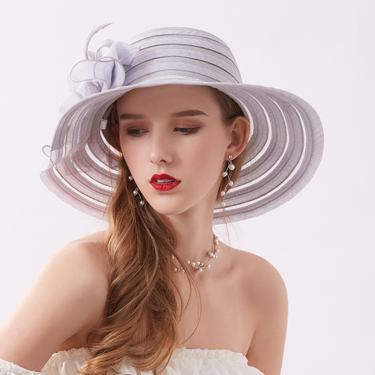 Summer Folding Lace Flower Sunshade Hat - Image 8