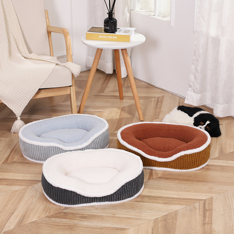 Cute Soft Detachable Pet Plush Bed