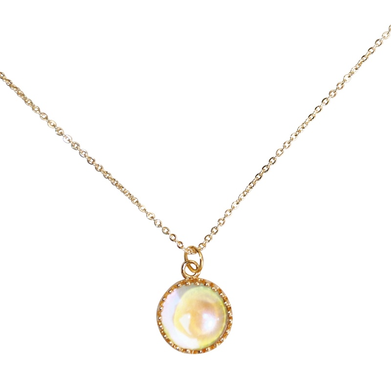 Shiny White Ball Elegant Necklace - Image 10