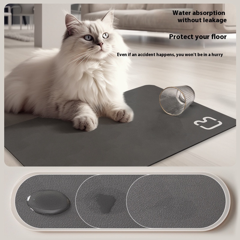 Pet Minimalist Feeding Non-Slip Mat - Image 9