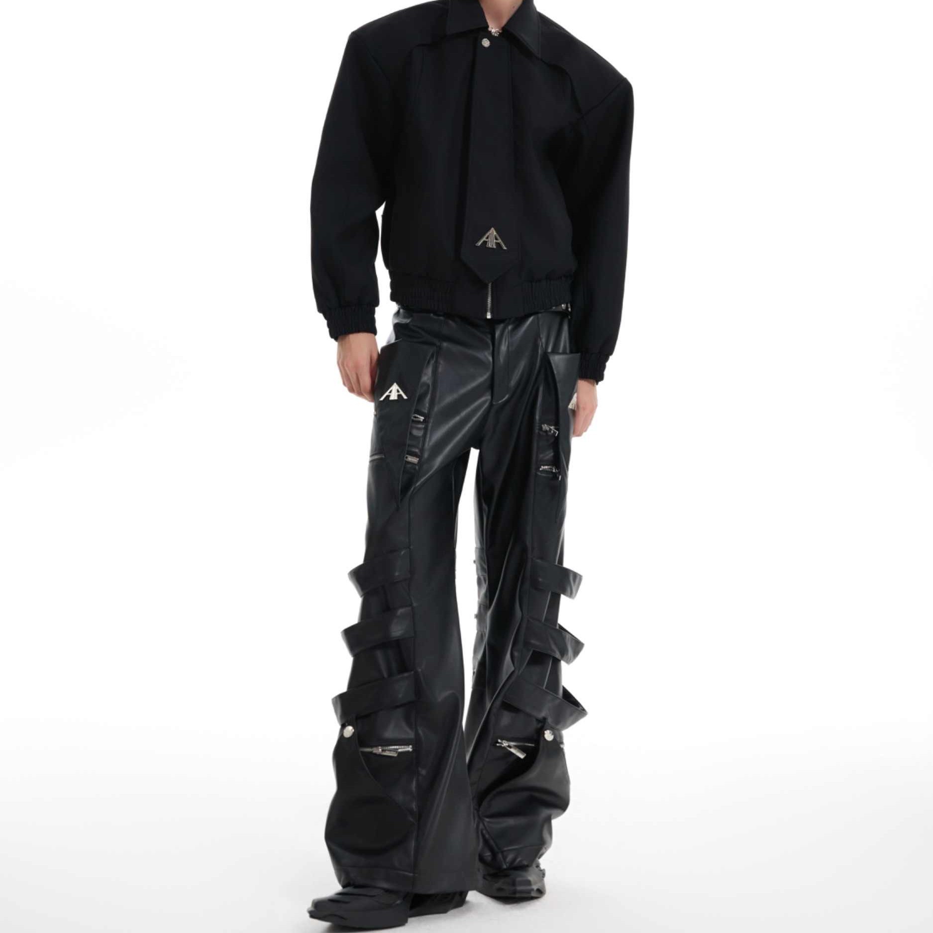 Metal Design Sense Baggy Straight Trousers
