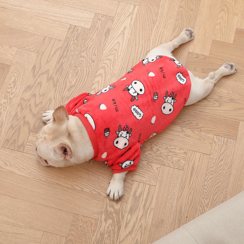 Pet Fashion French Plush Pajamas Suit - Image 2
