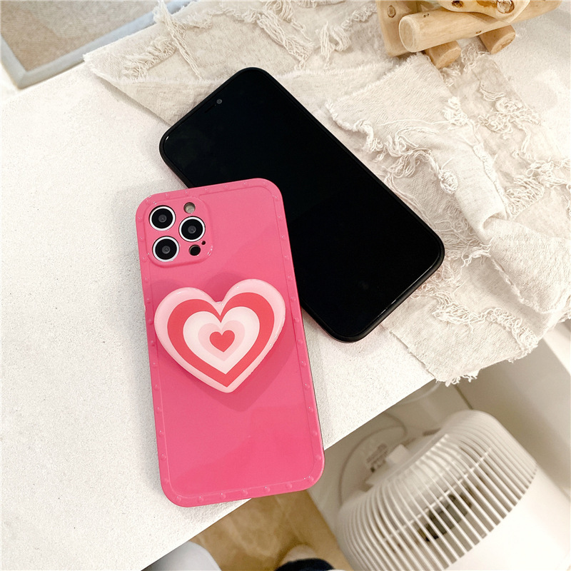 Polka Dot Love Bracket Phone Case - Image 4