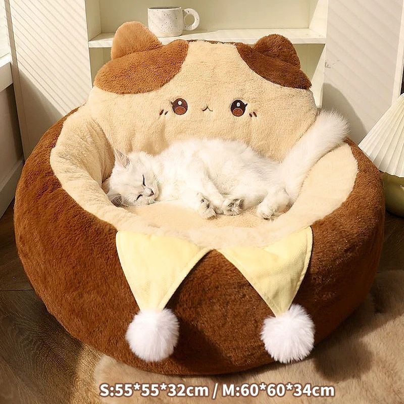 Deep Cats Sleep Soft Cushion Bed - Image 6