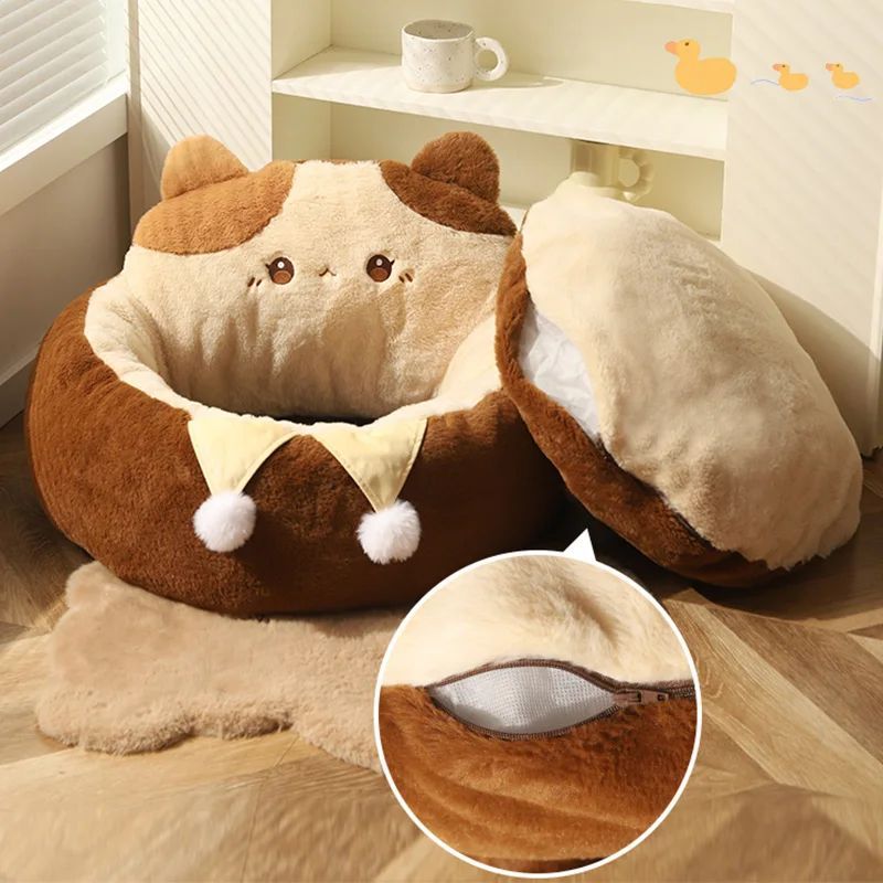 Deep Cats Sleep Soft Cushion Bed - Image 4