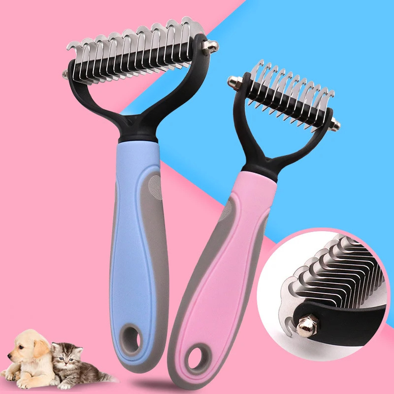 Pets Fur Knot Cutter Dog Shedding Tools