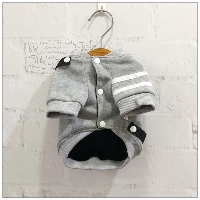 Dog Sleeved Pocket Cotton Coat Hoodie - Image 6