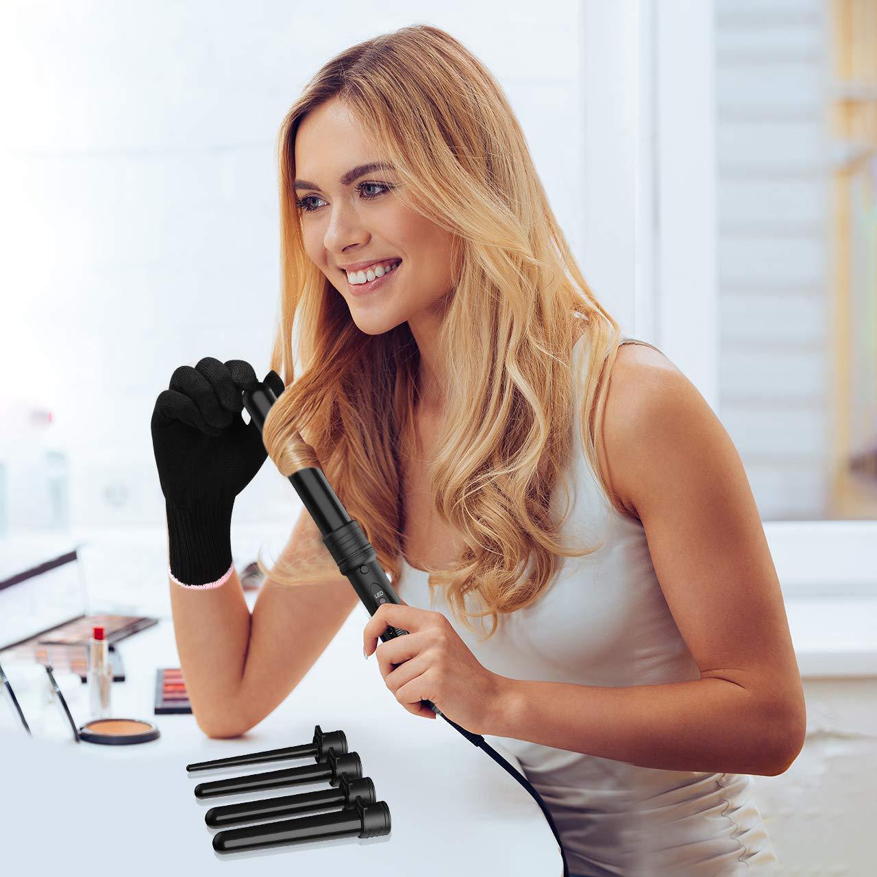 5pc Ceramic Electric Straight Clip Hair Curler